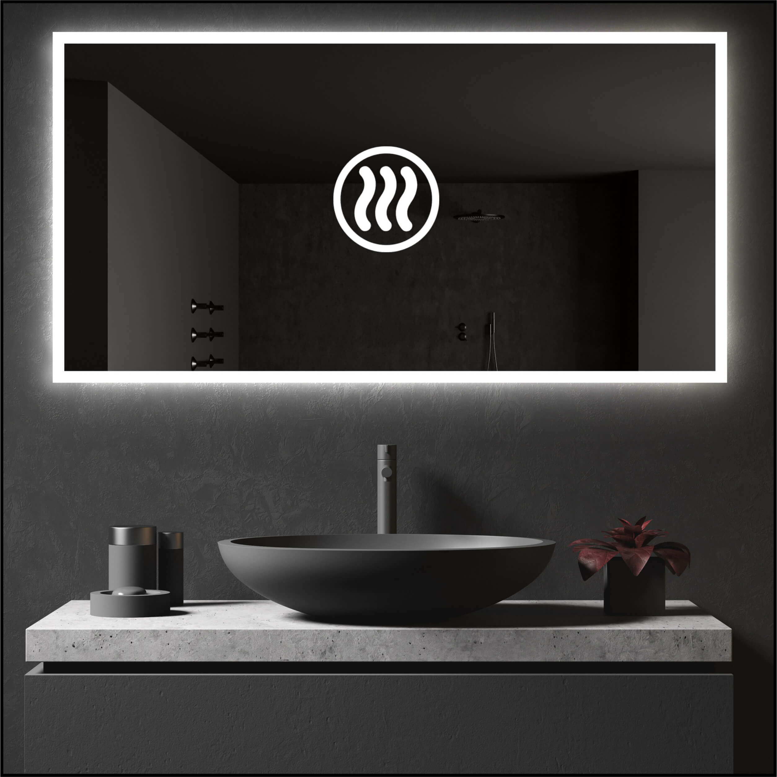 Vyhřívání LED zrcadla proti mlžení